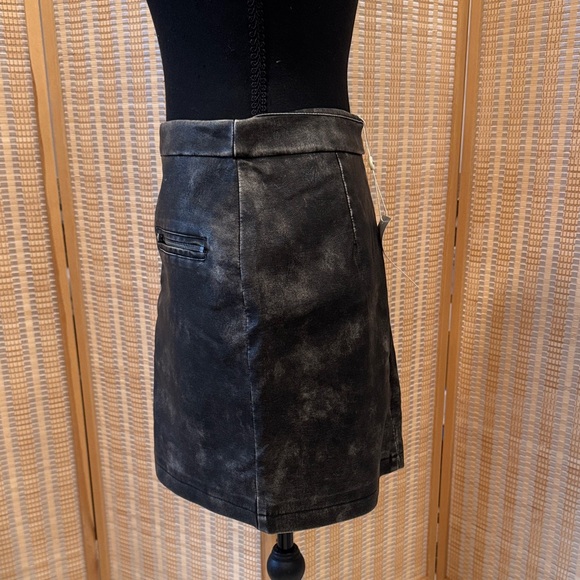 Bohme Distressed Black Mini Skirt - Picture 3 of 6